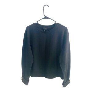Who What Wear Black Woman Sweater, Made in Vietnam